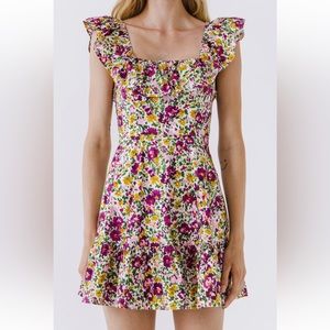 Endless Rose floral fit and flare dress